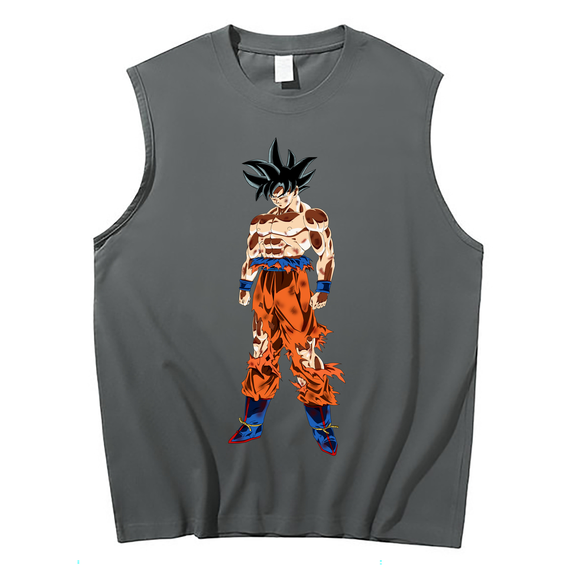 （画像用） ドラゴンボール 孫悟空（そん ごくう）Son Goku カカロット DRAGON BALL Kakarotto コットン100％タンクトップ（フロントプリント）